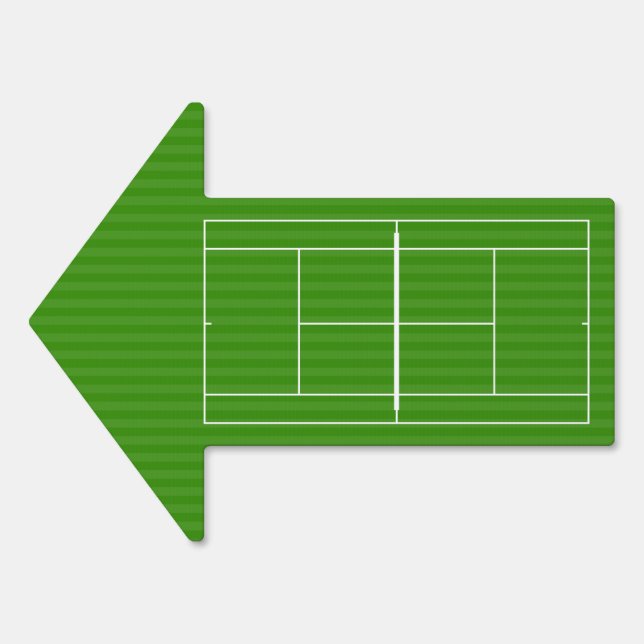 TENNIS COURT LINE MARKING SIGN (Front)