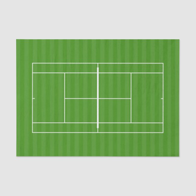 TENNIS COURT LINE MARKING Tissue Paper (Front)