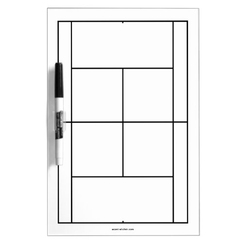 Tennis court materials for lessons  Whiteboard
