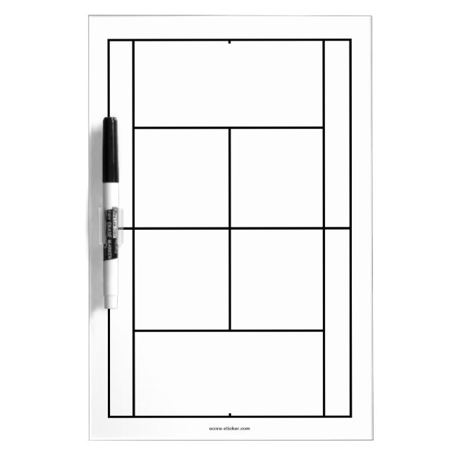 Tennis court materials for lessons | Whiteboard (Front)