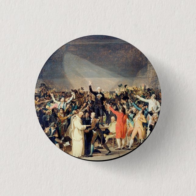 tennis court oath button (Front)