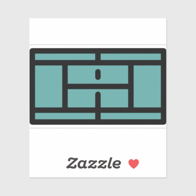 tennis-court sticker (Sheet)