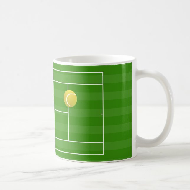Tennis court & TENNIS ball Coffee Mug (Right)