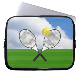Tennis court & TENNIS RACKETS Laptop Sleeve