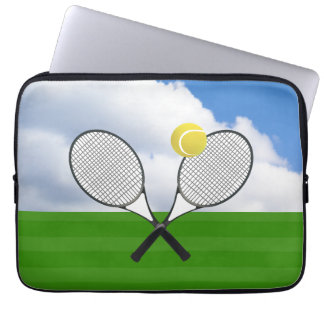 Tennis court & TENNIS RACKETS Laptop Sleeve