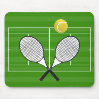 Tennis court & TENNIS RACKETS Mouse Pad