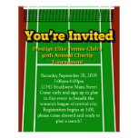 Tennis Court You're Invited Custom Small Flyers