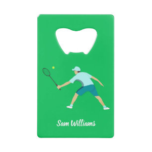 Tennis Credit Card Bottle Opener