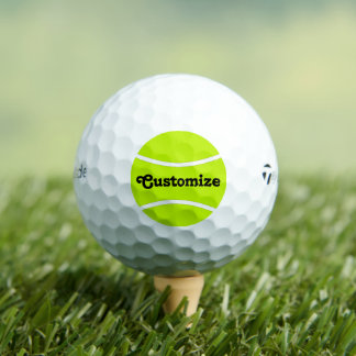 Tennis Custom Player or Team Name Personalized Golf Balls