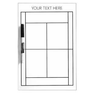 Tennis Custom Text Dry Erase Board