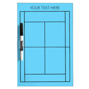 Tennis Custom Text Dry Erase Board