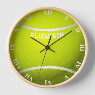 Tennis Custom Yellow Ball Clock