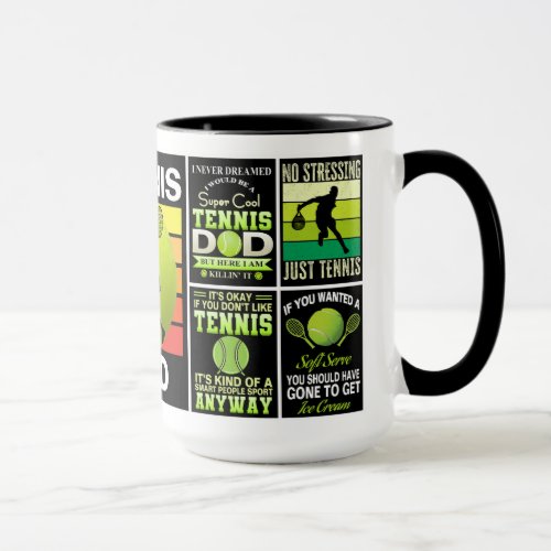 Tennis Dad from Daughter Fathers Day Mug