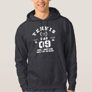 Tennis Dad Funny Sports Established 2009 Hoodie