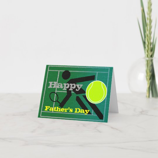 Tennis Dad Happy Father's Day Card | Zazzle.com