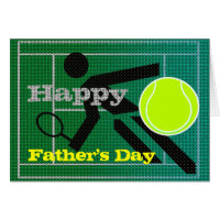 Tennis Dad Happy Father's Day Card
