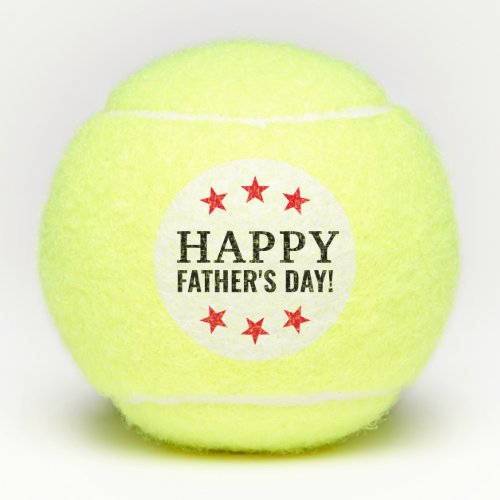 Tennis Dad Happy Fathers Day Tennis Balls