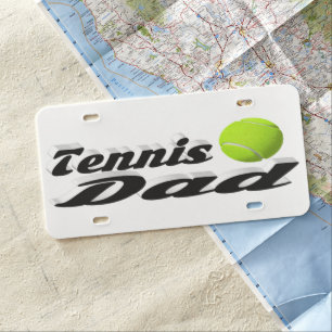 Tennis Dad License Plate