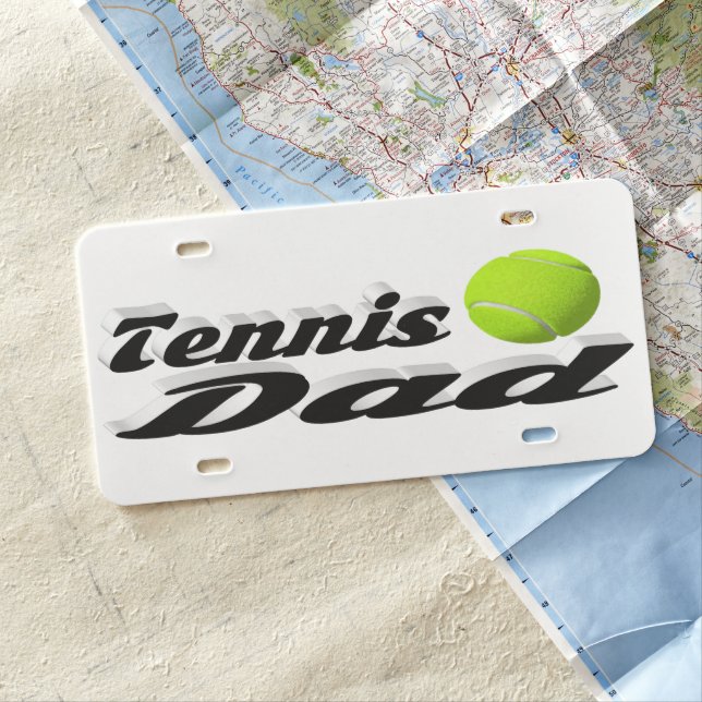 Tennis Dad License Plate (In Situ)