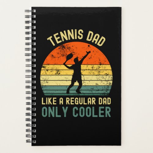 Tennis dad like a regular funny men retro vintage planner