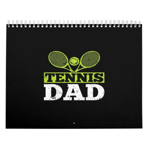 Tennis Dad Tennis Player  Tennis Lover Calendar
