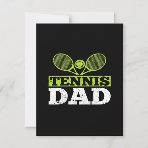 Tennis Dad Tennis Player  Tennis Lover Thank You Card