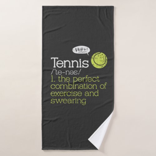 Tennis Definition Bath Towel