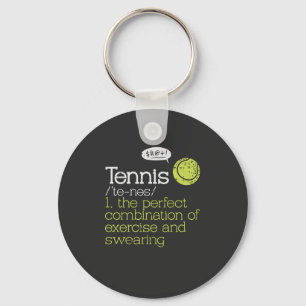 Tennis Definition Keychain