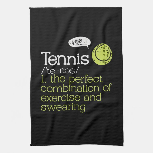 Tennis Definition Kitchen Towel (Vertical)