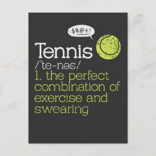Tennis Definition Postcard