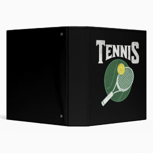 Tennis design 3 ring binder