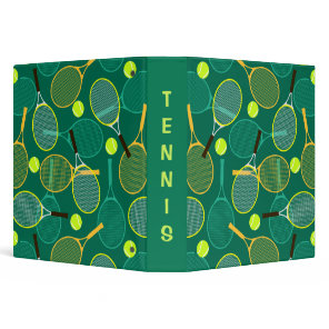 Tennis Design  3 Ring Binder