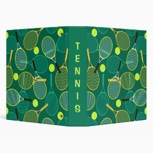 Tennis Design 3 Ring Binder