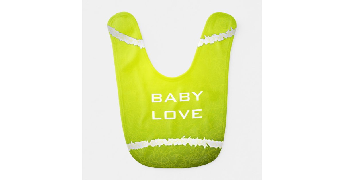 Tennis Design Baby Bib Zazzle