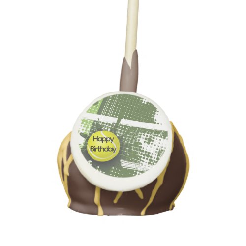 Tennis Design Cake Pop