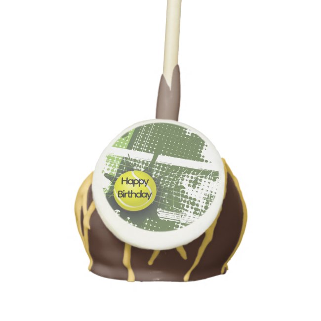 Tennis Design Cake Pop