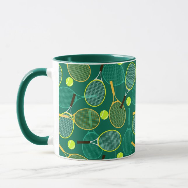 Tennis Design Coffee Mug (Left)