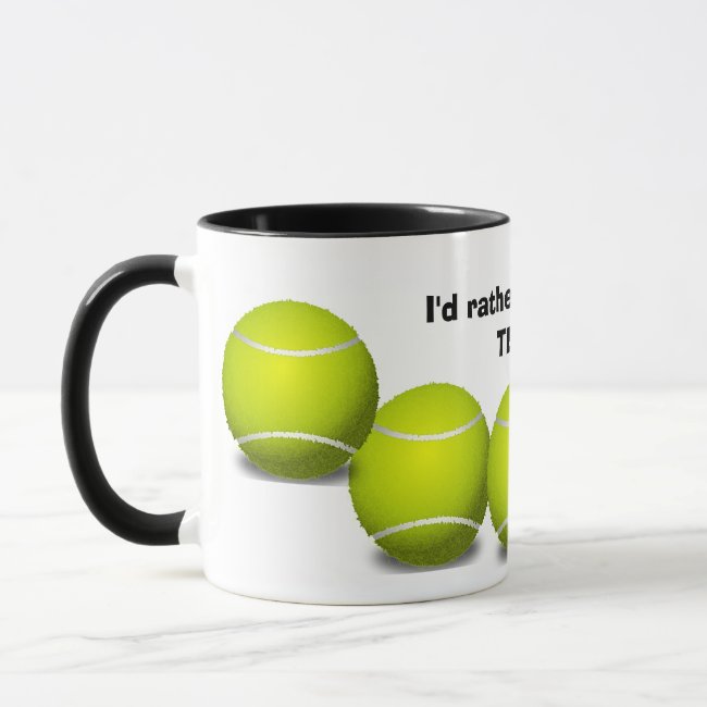 Tennis Design Coffee Mug