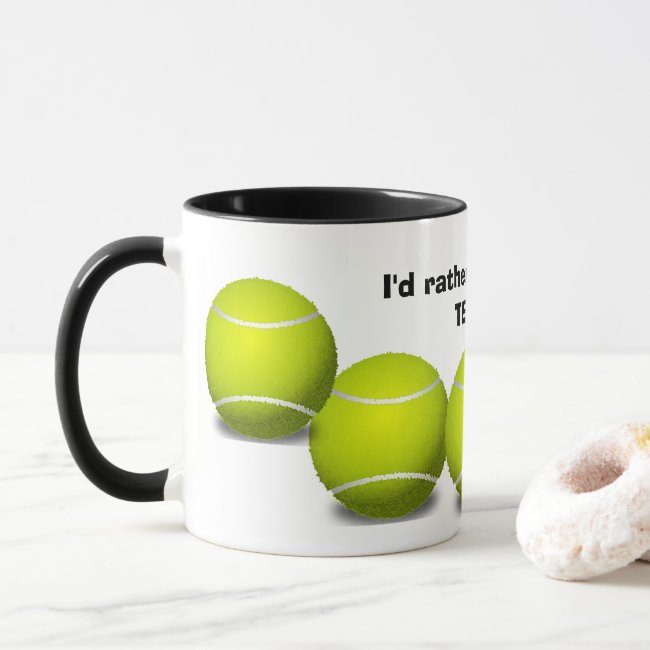 Tennis Design Coffee Mug