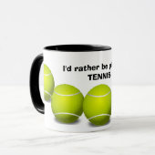 Tennis Design Coffee Mug (Front Left)