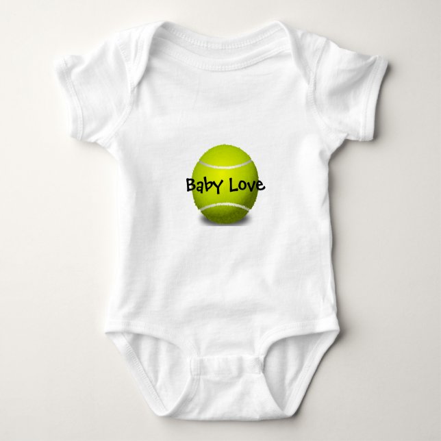 Tennis Design Customizable Baby Clothing Baby Bodysuit (Front)