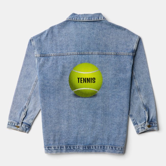 Tennis Design Denim Jacket