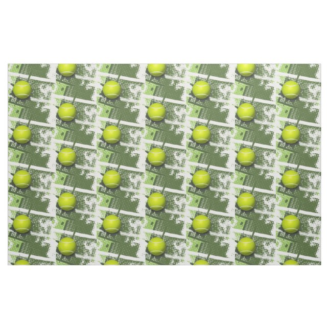 Tennis Design Fabric (Fat Quarter)