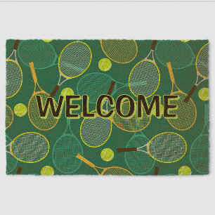 Tennis Design  Fiber Doormat