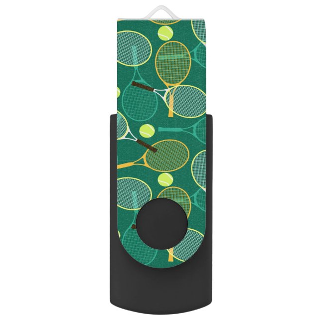 Tennis Design  Flash Drive (Front Vertical)