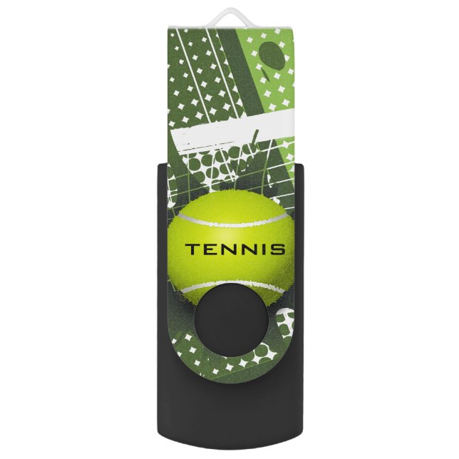 Tennis Design Flash Drive (Front Vertical)
