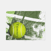 Tennis Design Fleece Blanket (Front (Horizontal))