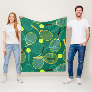 Tennis Design  Fleece Blanket