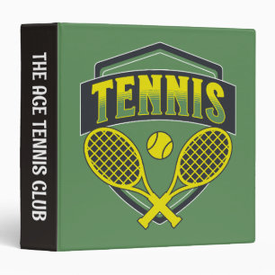 Tennis design for tennis lovers 3 ring binder