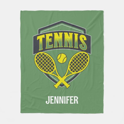 Tennis design for tennis lovers fleece blanket